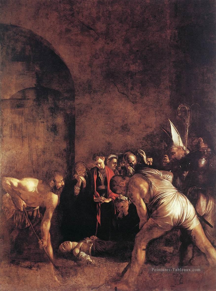 Enterrement de St Lucy Caravaggio Peintures à l'huile